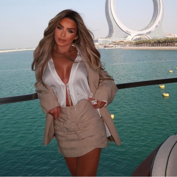 Zara NEW Floral Mini Skirt Limited Edition Influencer Fav Viral Women’s Sz M - Picture 10 of 11